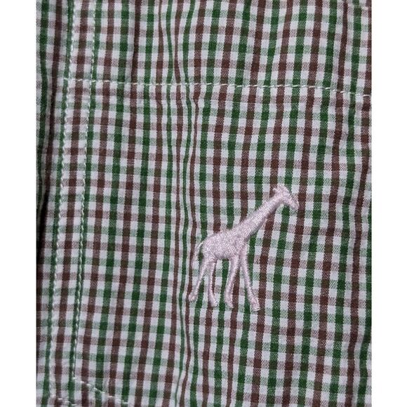 LRG Lifted Research Group Green Brown Check 100% Cotton Button Up Shirt Mens L - Picture 4 of 8